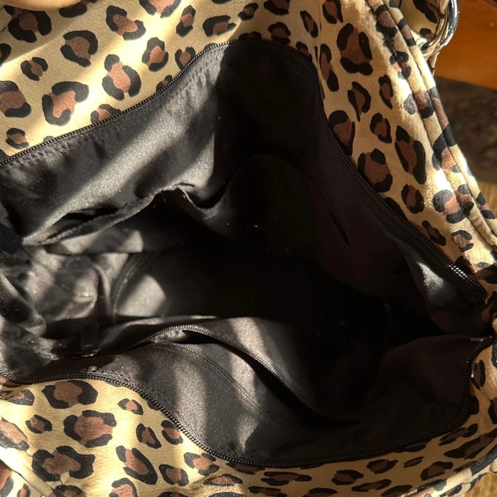 Vera Bradley Quilted Leopard-Print Shoulder Bag - Beige & Brown - Picture 4 of 8